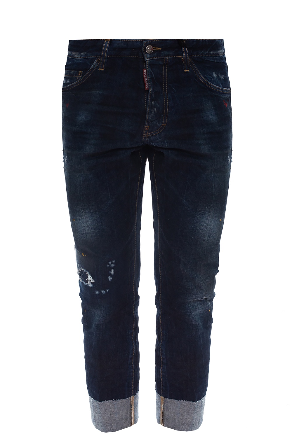 Dsquared2 'Cool Guy Cropped' jeans | Circular Knit Midi Pants 